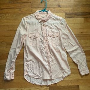 American Eagle blush button up size L